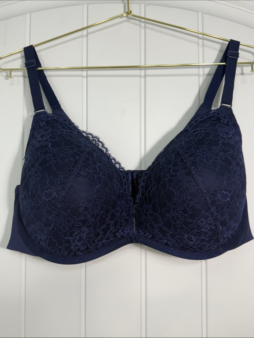 Torrid Navy Lace Underwire Support Bra 40D Underwire